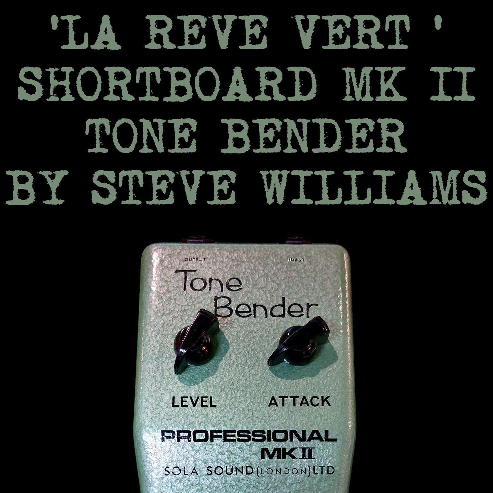 'La Reve Vert ' Pro MKII Shortboard by Steve  ....